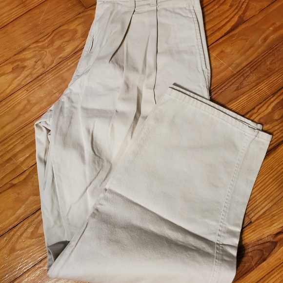 VINTAGE IZOD & Eddie BAUER Pleated Pants Jeans 2 pair 34 - Picture 6 of 8